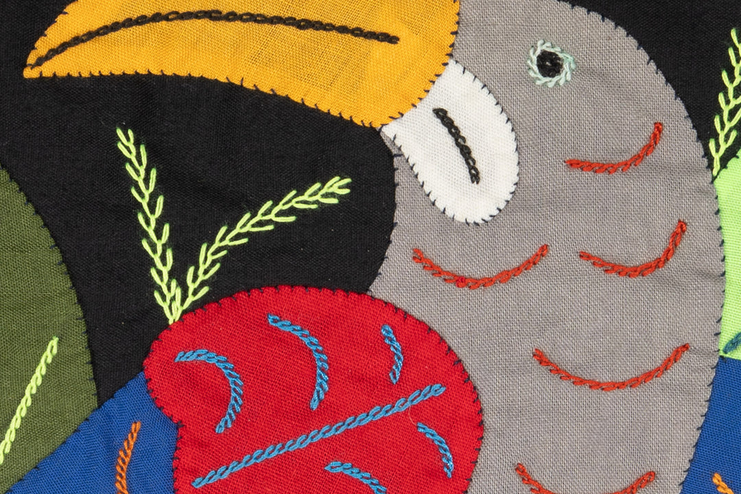 Multi-Color Toucan Bird Red And Gray Molita