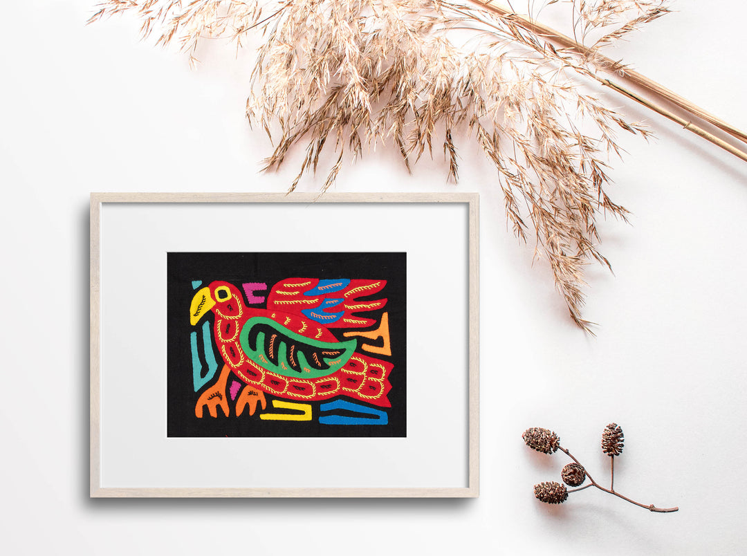 Multicolor Red And Green Bird Molita