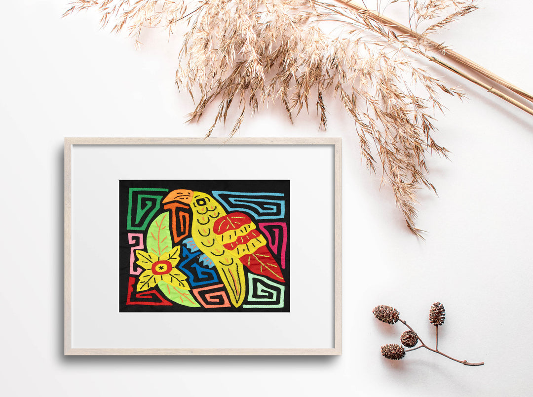 Multi-Color Bird Yellow And Red Molita