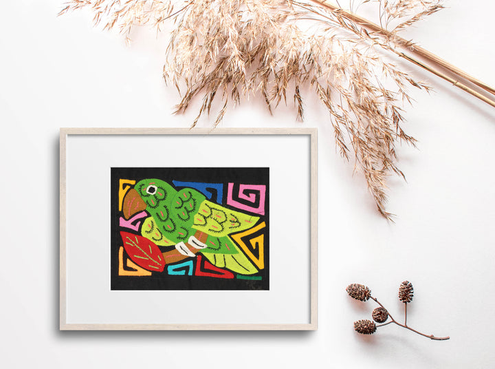 Multicolor Red Abd Green Bird Molita