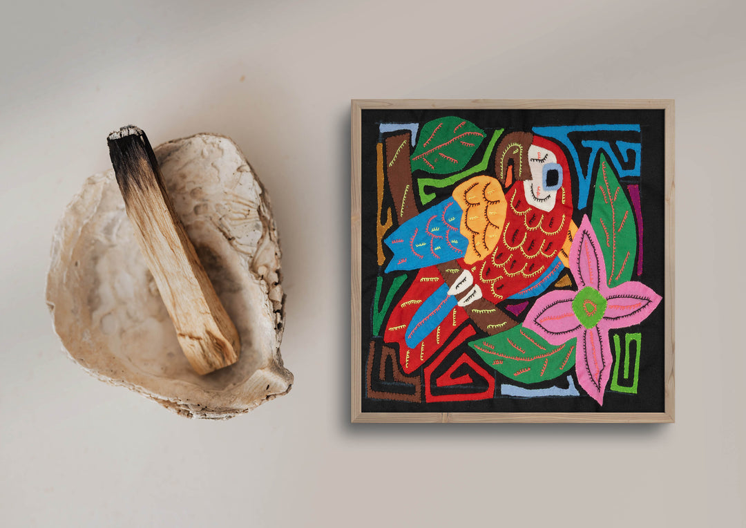 Multi-Color Bird Red And Blue Molita