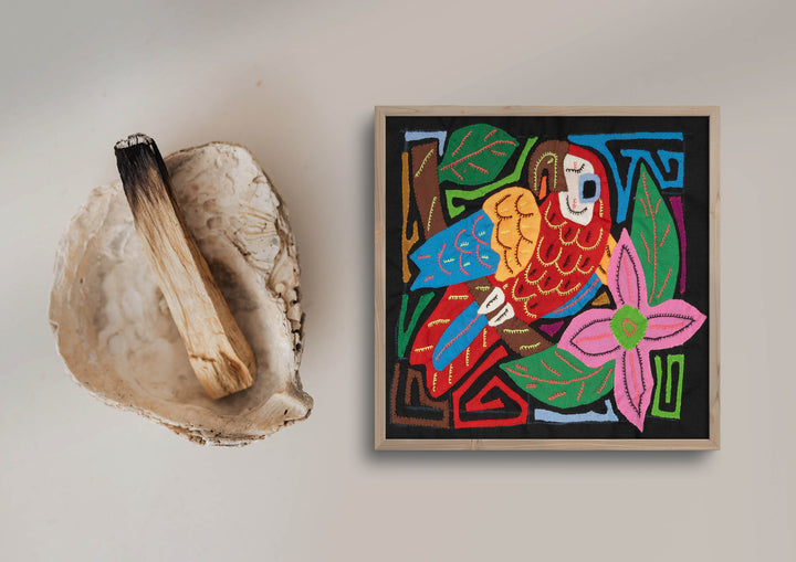 Multi-Color Bird Red And Blue Molita