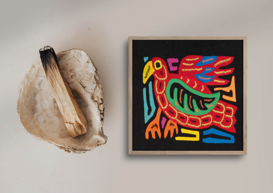 Multicolor Red And Green Bird Molita