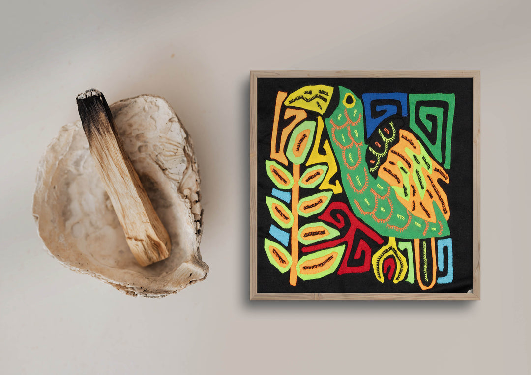 Multicolor Orange And Green Bird Molita