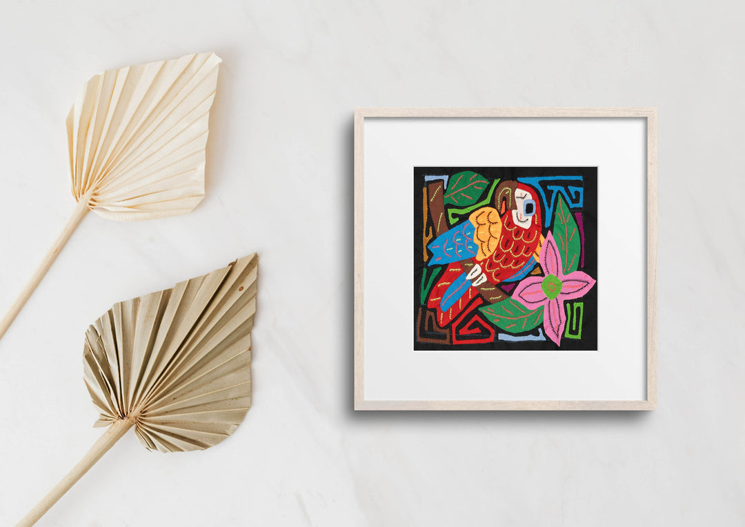 Multi-Color Bird Red And Blue Molita