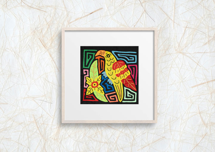 Multi-Color Bird Yellow And Red Molita