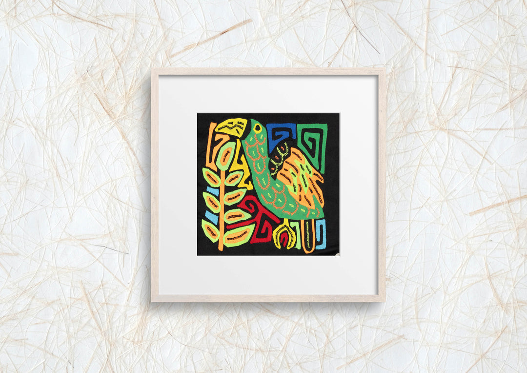 Multicolor Orange And Green Bird Molita