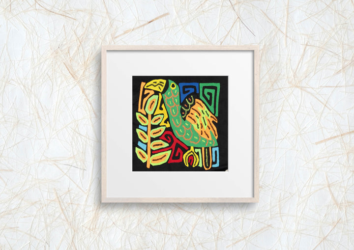 Multicolor Orange And Green Bird Molita