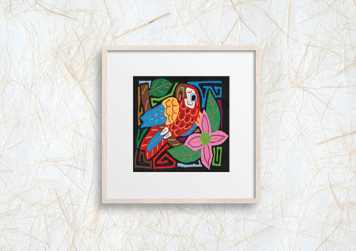 Multi-Color Bird Red And Blue Molita