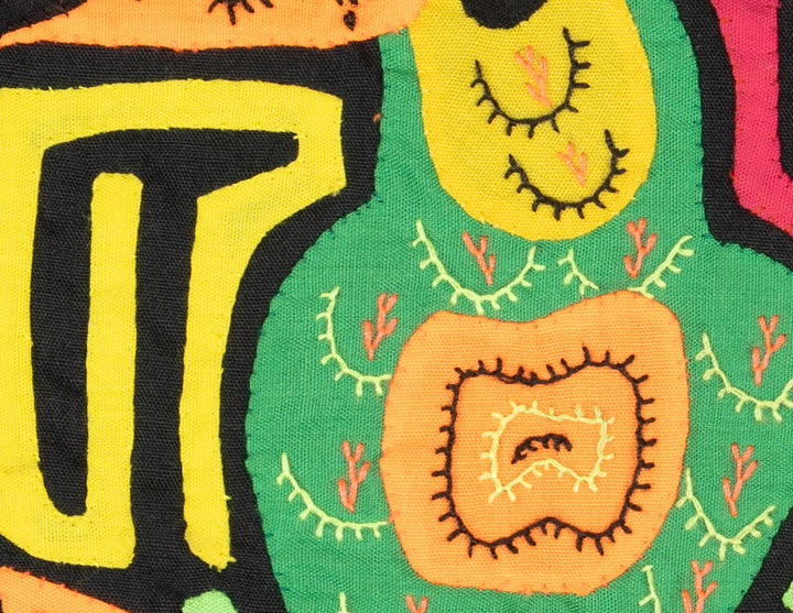 Multicolor Yellow Green And Orange Molita