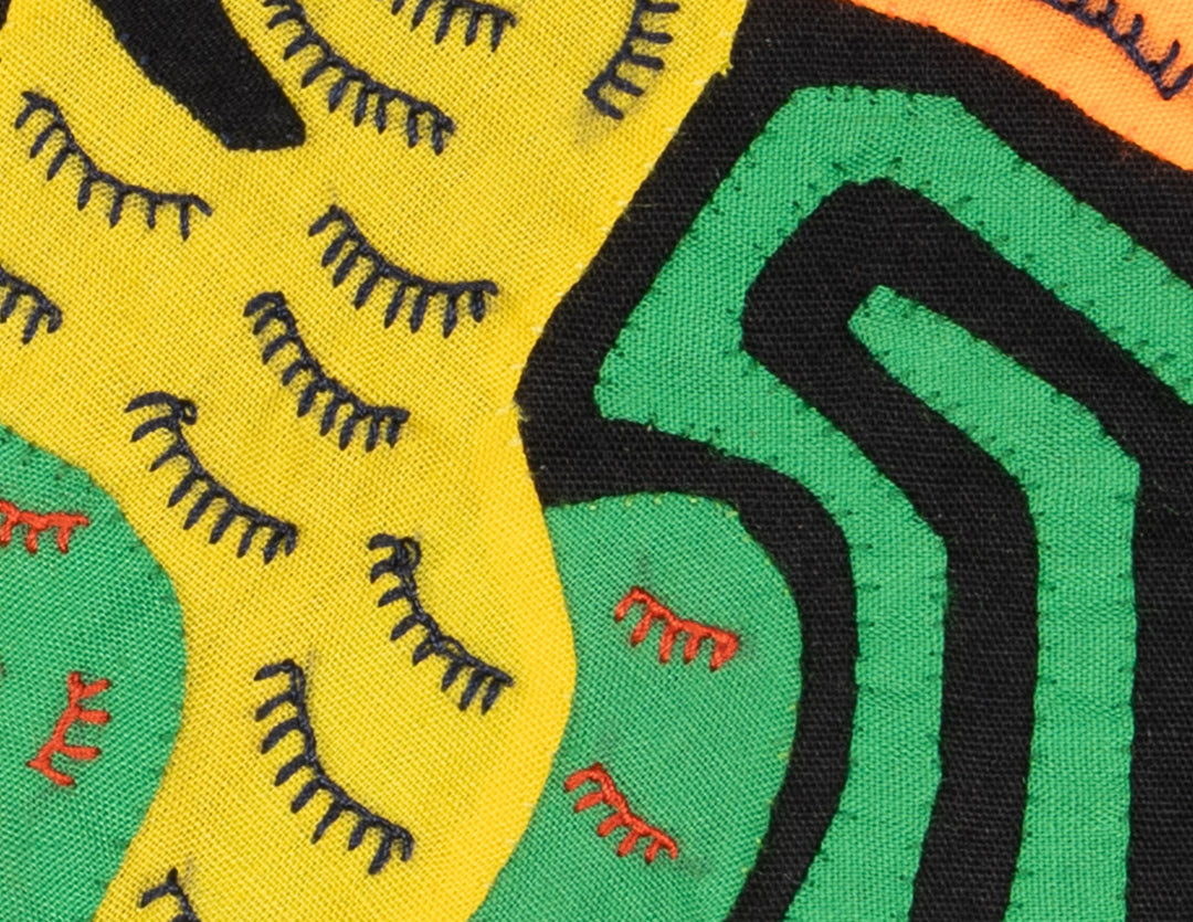 Multicolor Green Blue And Yellow Bird Molita