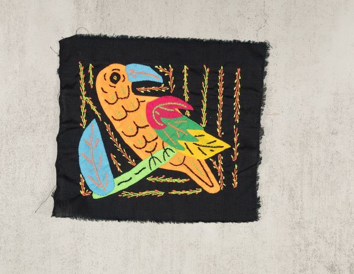 Multicolor Orange Red And Blue Bird Molita