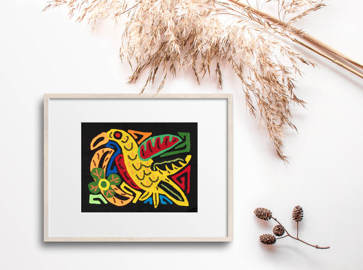 Multicolor Yellow Orange And Red Bird Molita