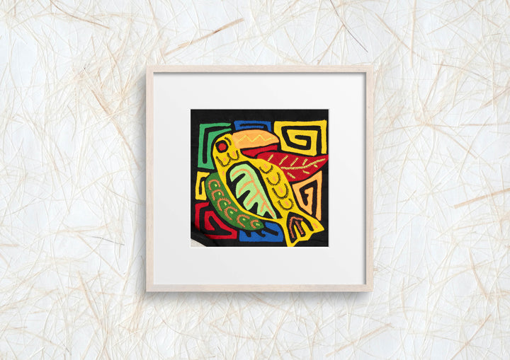 Multicolor Red And Chartruce Bird Molita