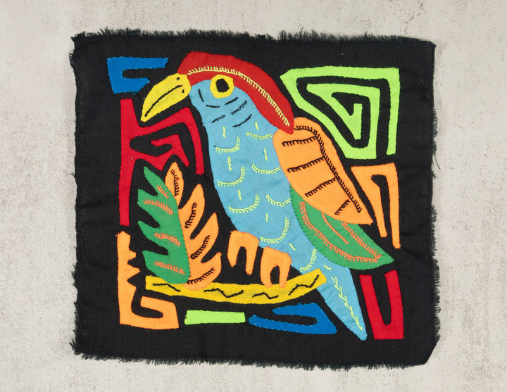Multicolor Orange Red And Blue Bird Molita