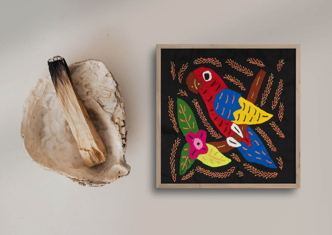 Multi-Color Parrot Bird Red And Blue Molita