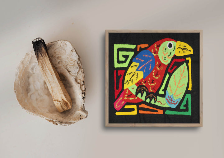 Multicolor Red And Blue Bird Molita