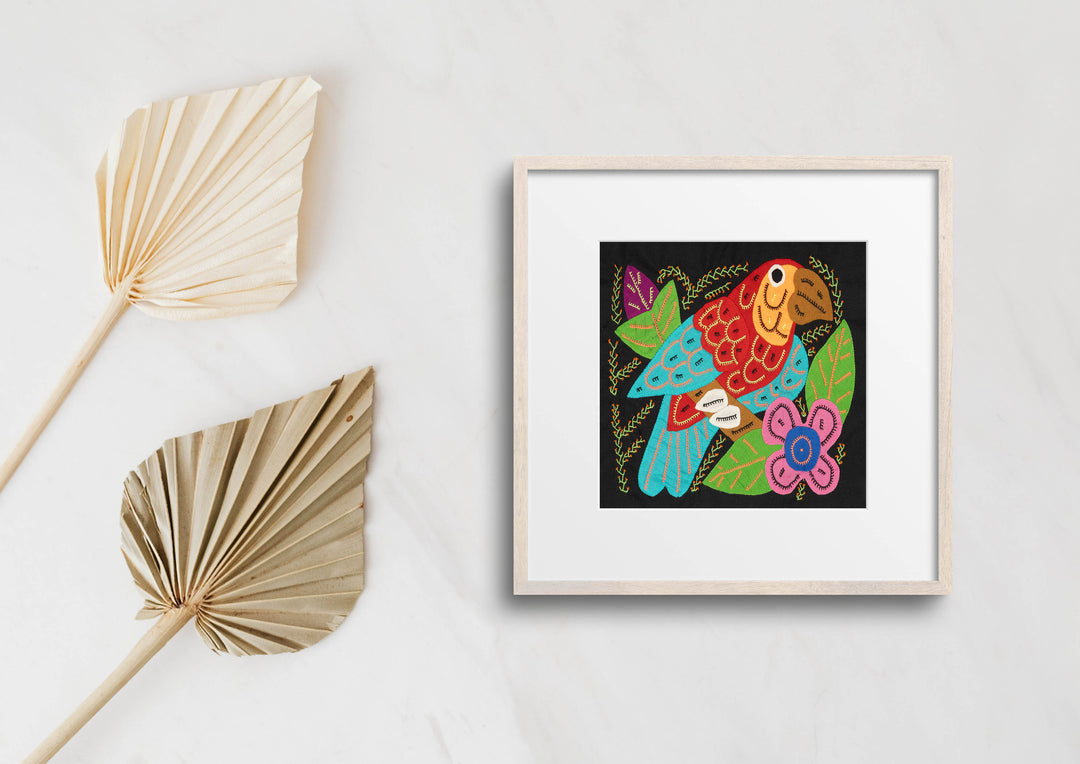 Multi-Color Parrot Bird Red And Blue Molita