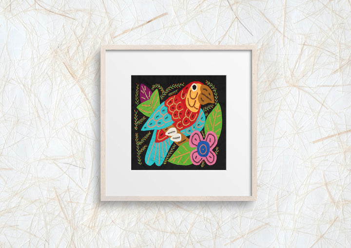 Multi-Color Parrot Bird Red And Blue Molita