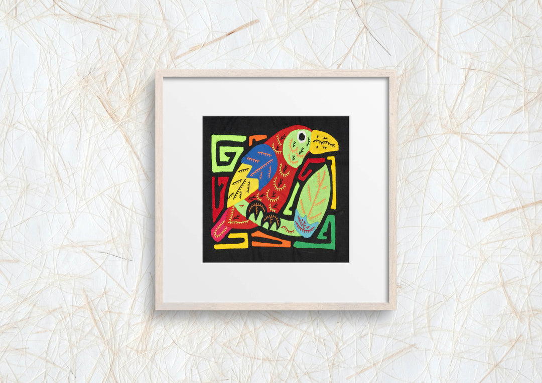 Multicolor Red And Blue Bird Molita