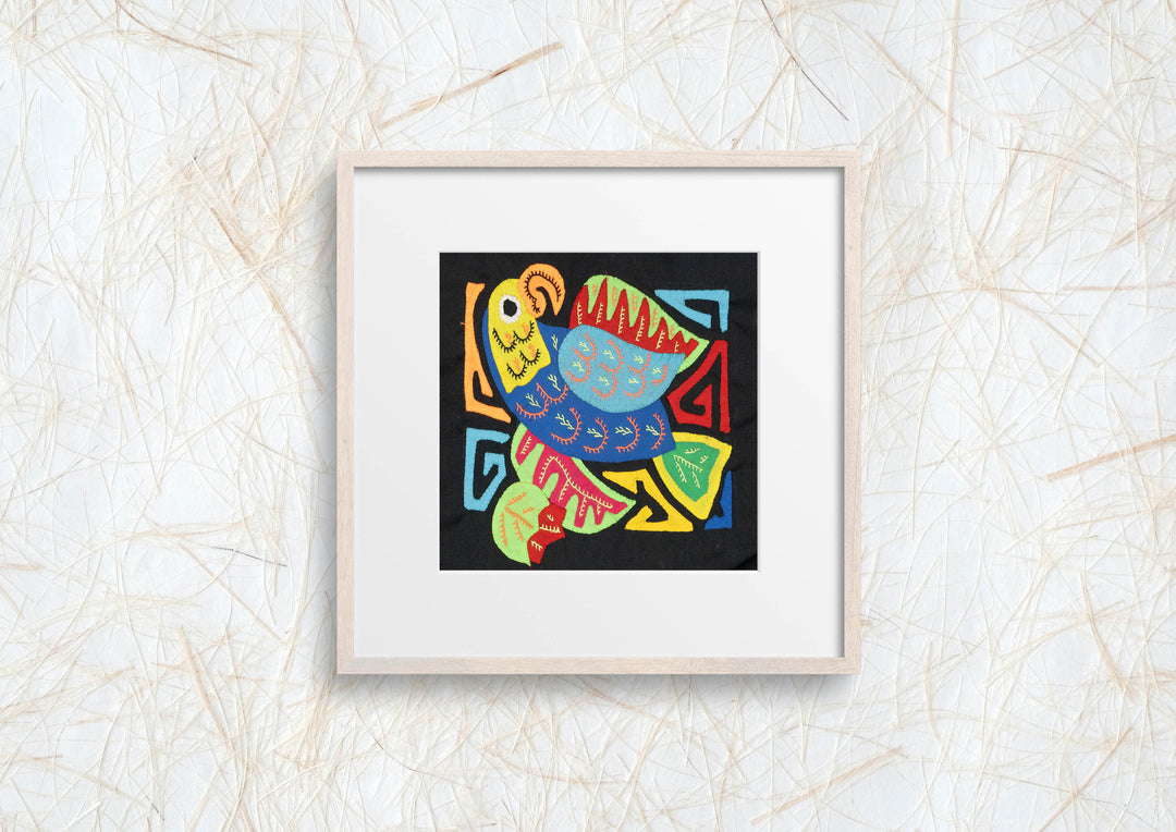 Multicolor Blue And Red Bird Molita