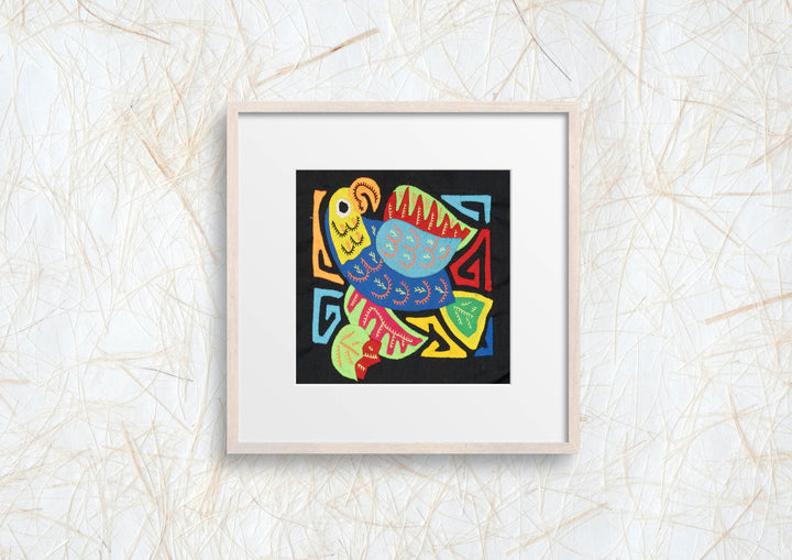 Multicolor Blue And Red Bird Molita