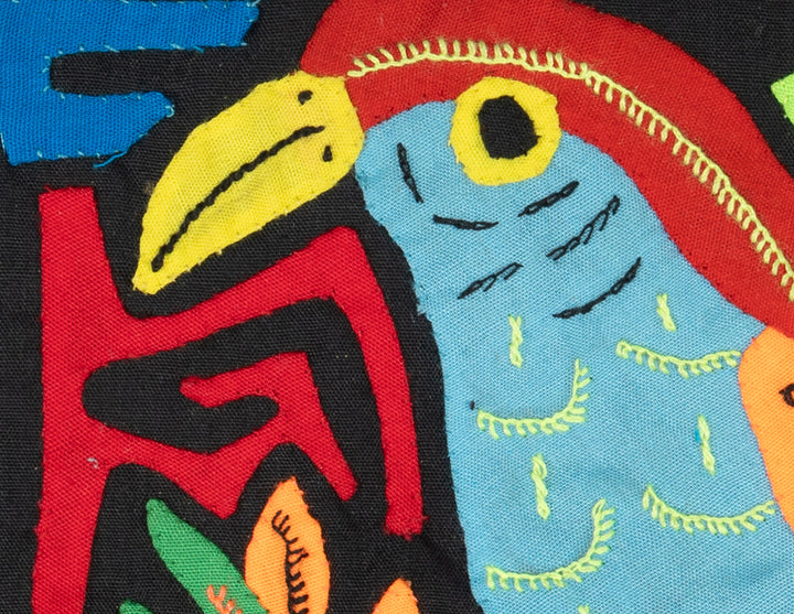 Multicolor Orange Red And Blue Bird Molita