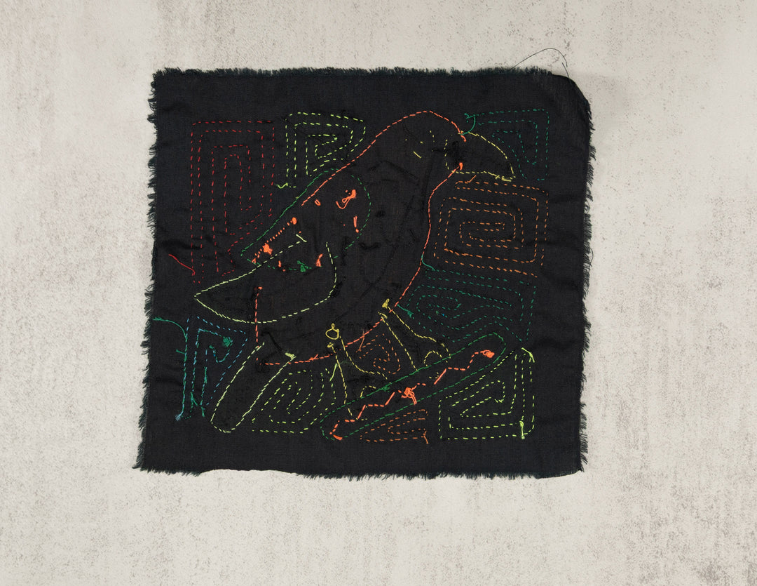 Multicolor Orange Red And Green Bird Molita