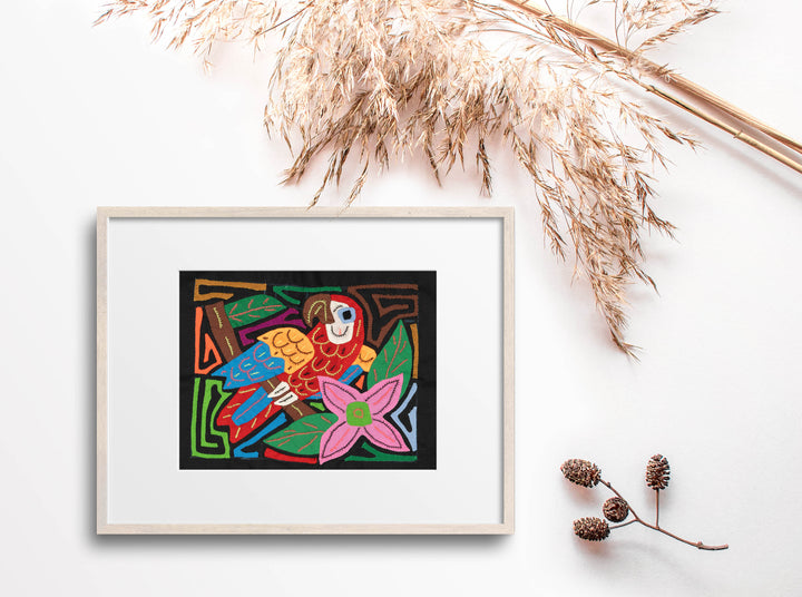 Multi-Color Parrot Bird Red And Blue Molita