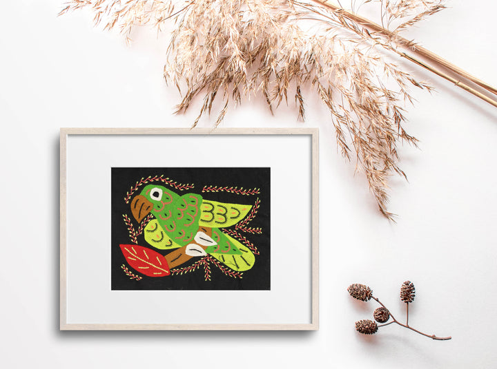 Multicolor Red Abd Green Bird Molita