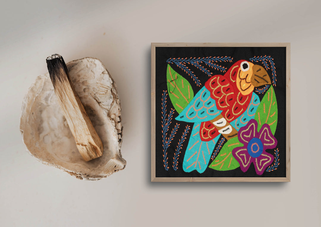 Multi-Color Parrot Bird Red And Blue Molita