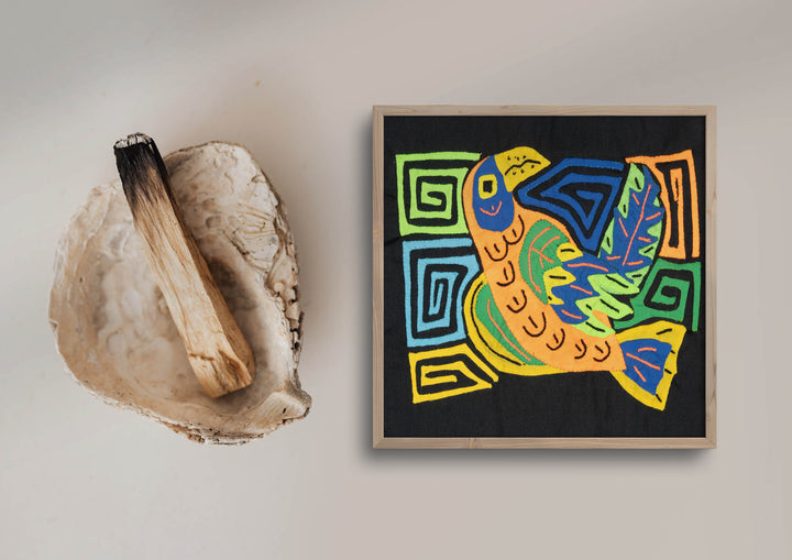 Multicolor Orange And Green Bird Molita