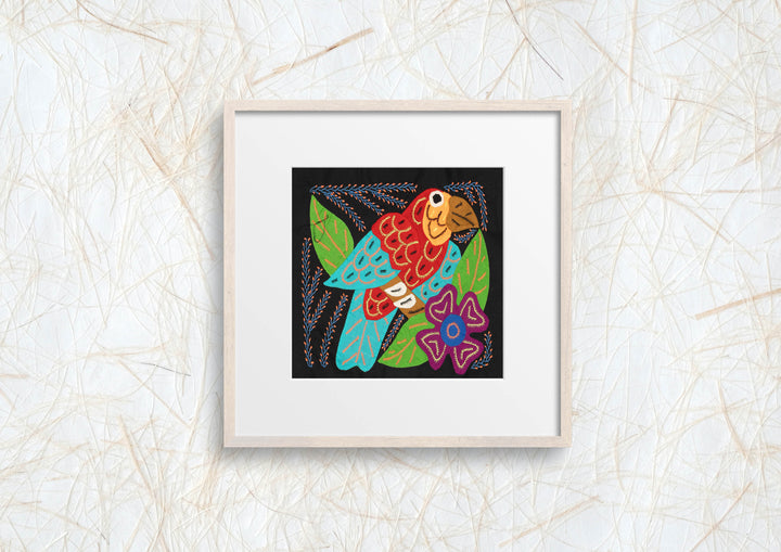 Multi-Color Parrot Bird Red And Blue Molita