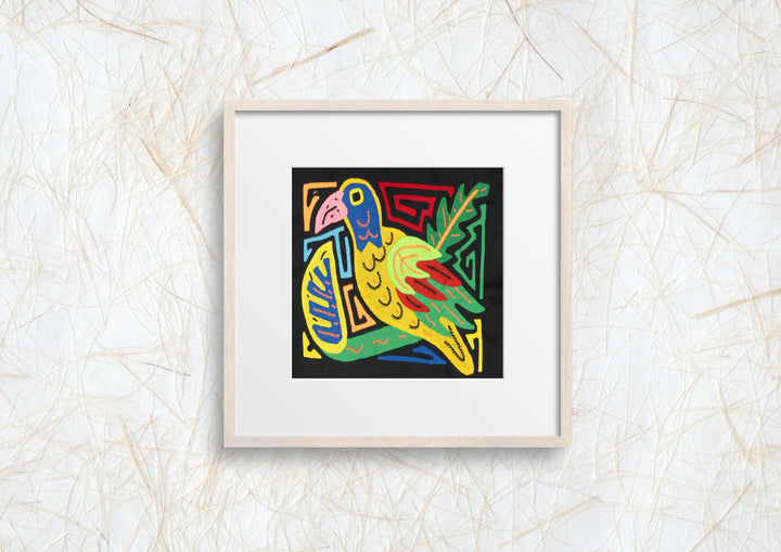 Multicolor Yellow Green And Blue Bird Molita