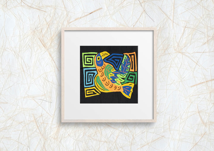 Multicolor Orange And Green Bird Molita