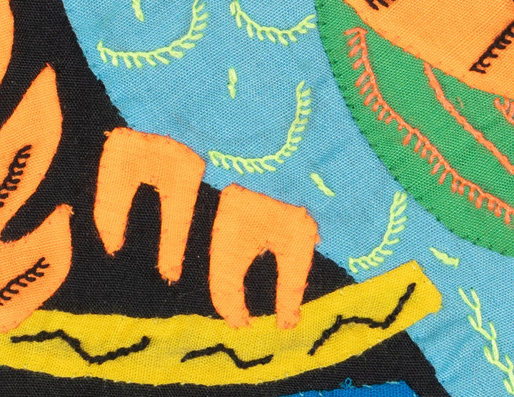 Multicolor Orange Red And Blue Bird Molita