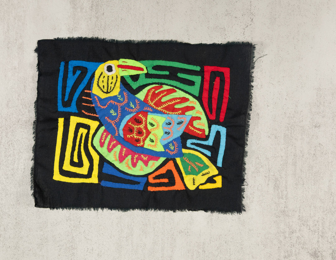 Multicolor Blue Red And Yellow Bird Molita