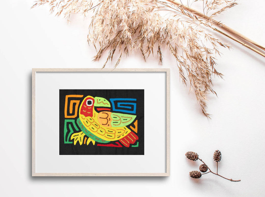 Multicolor Yellow Green And Red Bird Molita