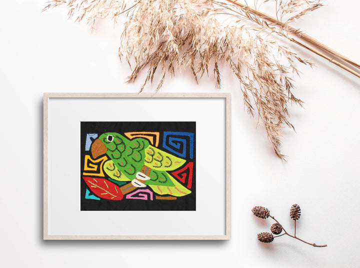 Multicolor Red And Green Bird Molita