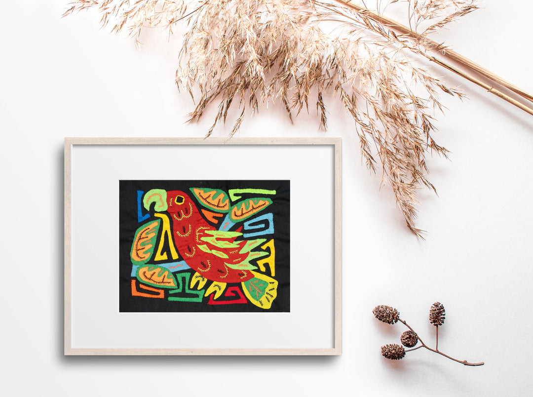 Multicolor Orange And Red Bird Molita