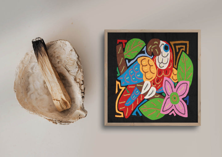 Multi-Color Parrot Bird Red And Blue Molita