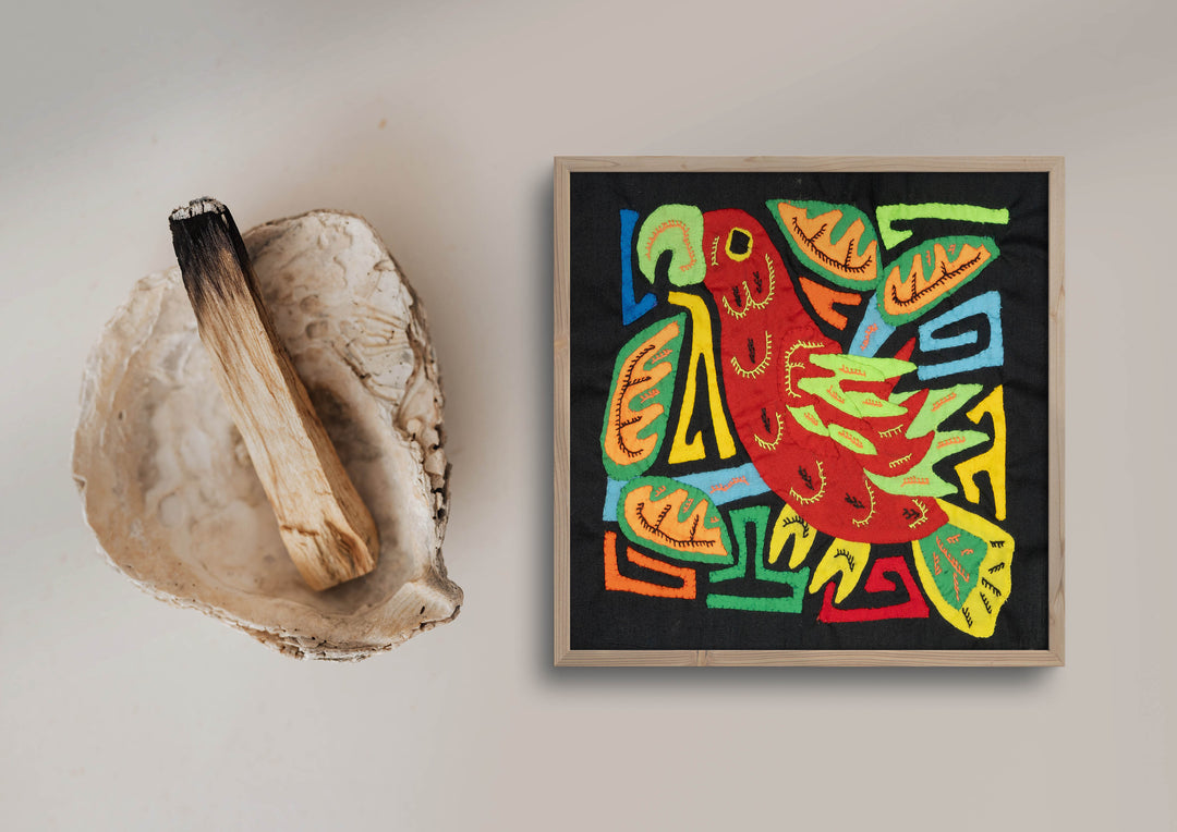 Multicolor Orange And Red Bird Molita