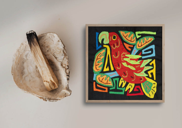 Multicolor Orange And Red Bird Molita