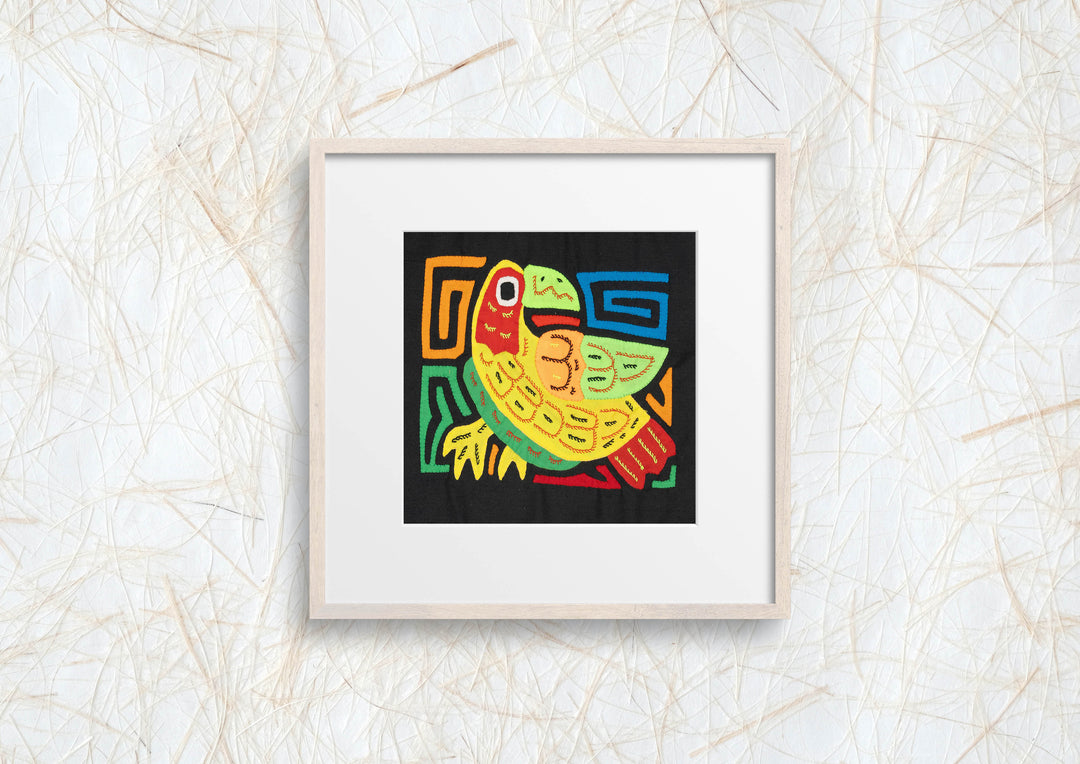 Multicolor Yellow Green And Red Bird Molita