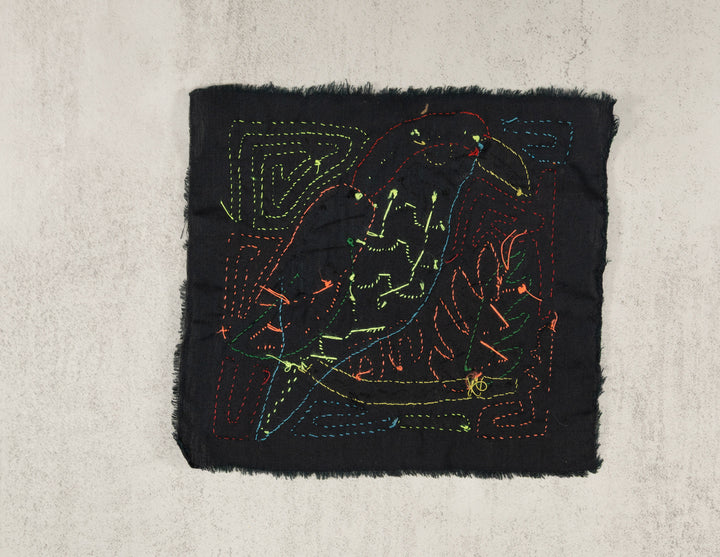 Multicolor Orange Red And Blue Bird Molita