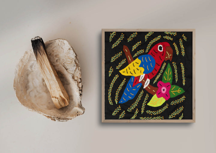 Multi-Color Parrot Bird Red And Blue Molita