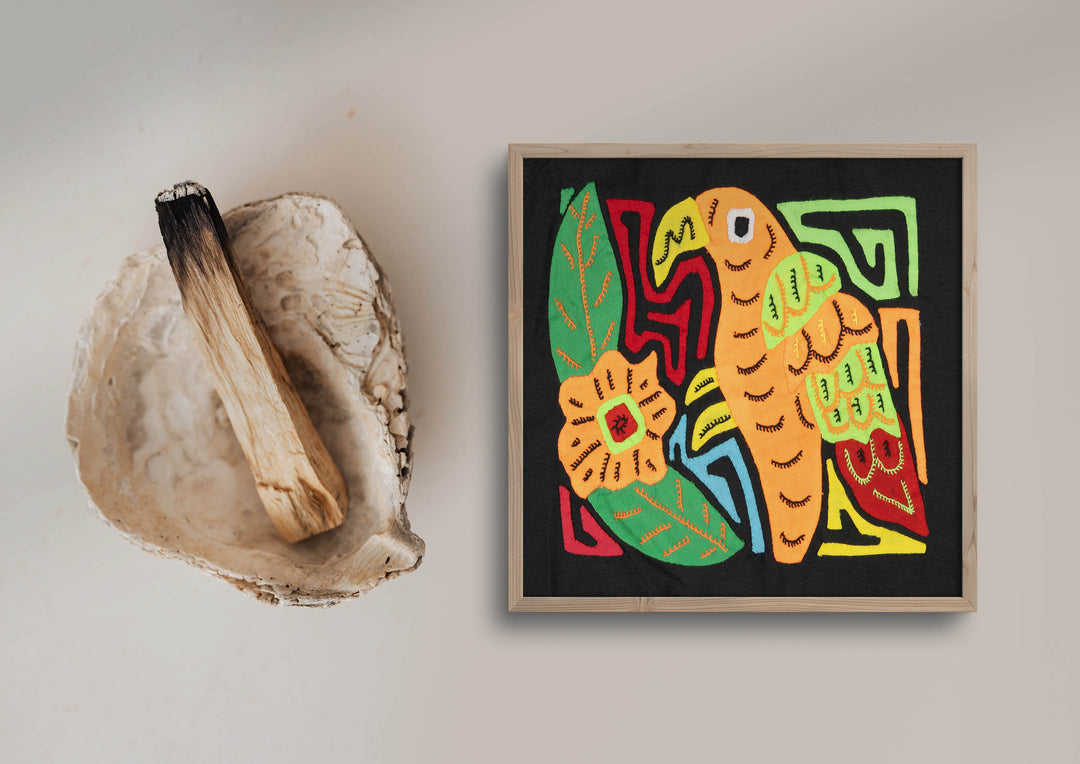 Multicolor Orange Green And Red Bird Molita