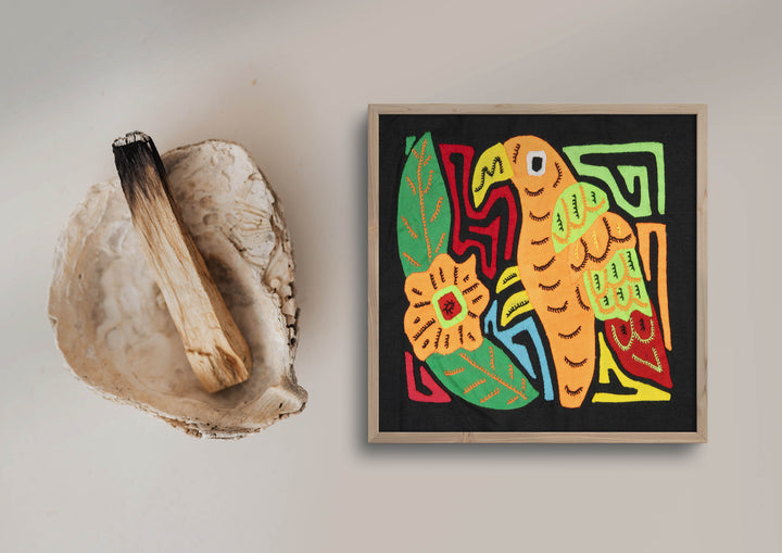 Multicolor Orange Green And Red Bird Molita