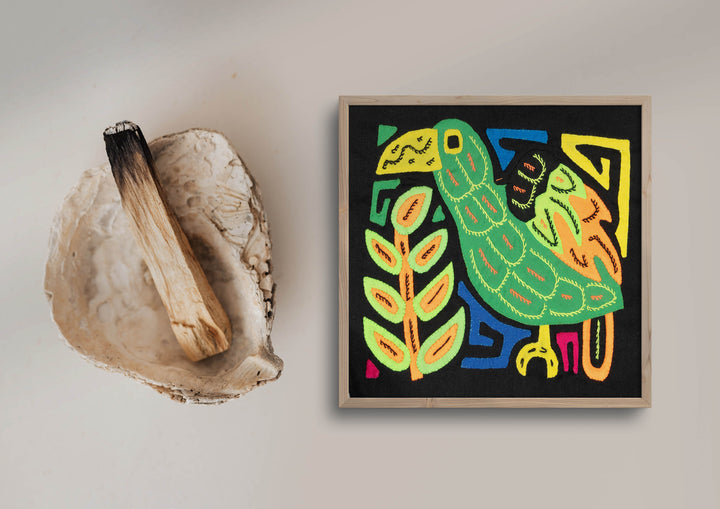 Multicolor Orange And Green Bird Molita