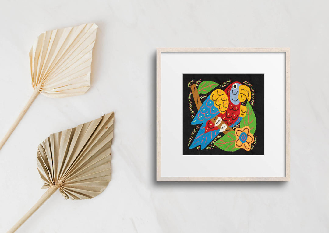 Multi-Color Parrot Bird Red And Blue Molita